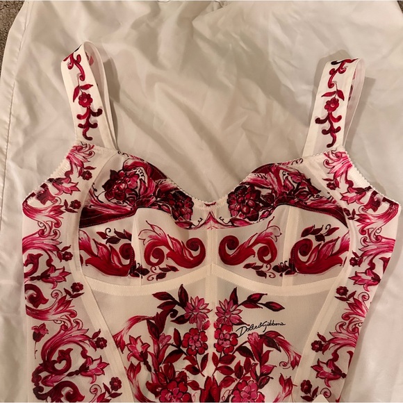 Dolce & Gabbana Mallorca Printed Crop Top size40 - Picture 2 of 9